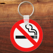Internationales offizielles Symbol für Rauchen Schlüsselanhänger (Vorderseite)