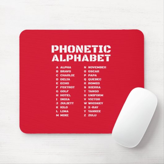 Internationales Phonetisches Alphabet Kanada Mousepad (Mit Mouse)