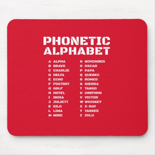 Internationales Phonetisches Alphabet Kanada Mousepad (Vorne)