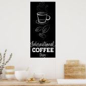 Internationales Poster zum Kaffeetag (Küche)
