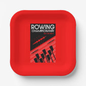 Internationales Rudern Pappteller (Vorderseite)