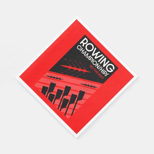 Internationales Rudern Serviette (Ecke)