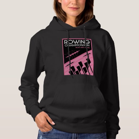 Internationales Rudern von Frauen Hoodie (Vorderseite)