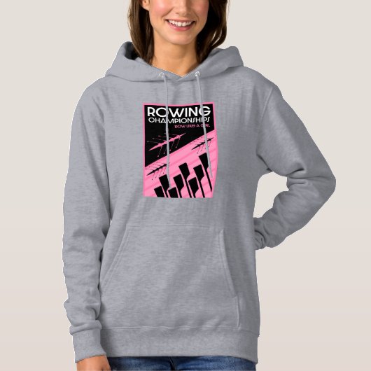 Internationales Rudern von Frauen Hoodie (Vorderseite)