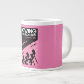 Internationales Rudern von Frauen Jumbo-Tasse (Vorderseite Rechts)