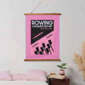 Internationales Rudern von Frauen Wandteppich Mit Holzrahmen (Schlafzimmer)