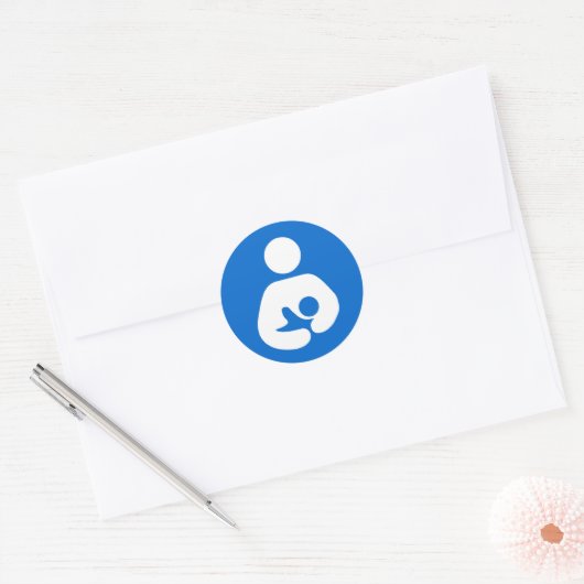 Internationales Stillen Runder Aufkleber (Umschlag)