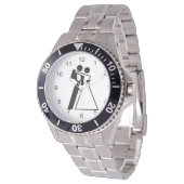 Internationales Symbol für Braut und Bräuche Armbanduhr (Schrägansicht)