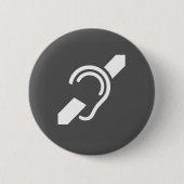 Internationales Symbol für das taube Button (Vorderseite)