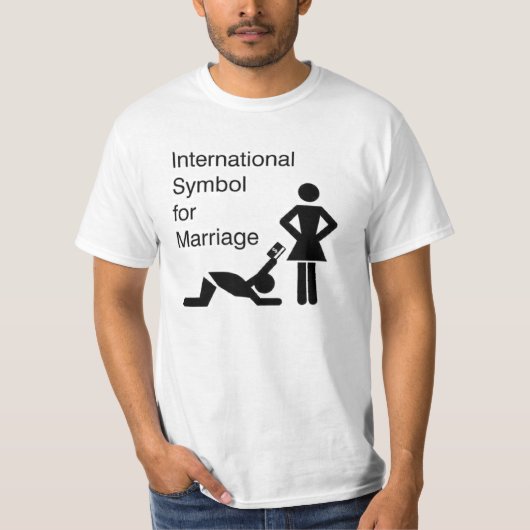 Internationales Symbol für Heirat T-Shirt (Vorderseite)