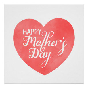 Internationales Tagesdesign der Mutter im rosa Her Poster