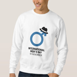 Internationales Tagesdesign für Männer Sweatshirt