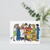 Internationales Tee-Party Postkarte (Stehend Vorderseite)