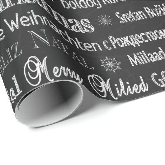 Internationales Weihnachtsbaumwrapping-Papier Geschenkpapier (Rolleneckpunkt)