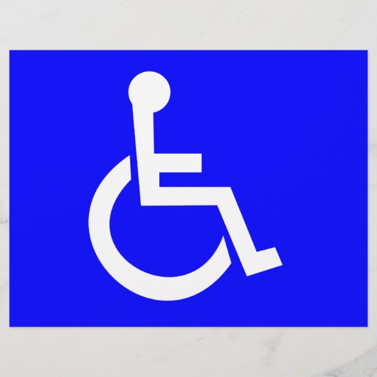 Internationales Zugangszeichen Flyer (Hinten)