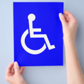 Internationales Zugangszeichen Flyer (Hand)