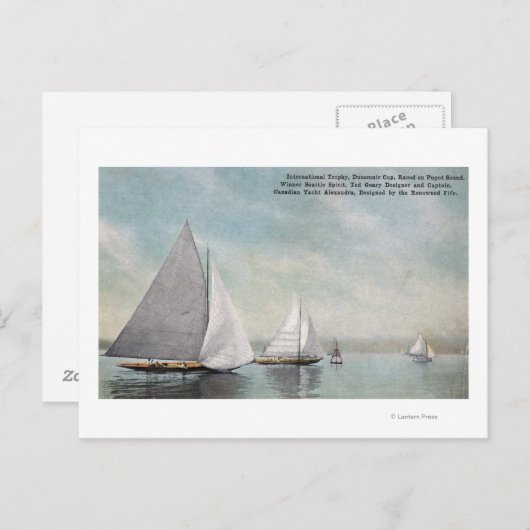 Internat'l Trophy Dunsmuir Cup Gewinner Postkarte (Vorne/Hinten)