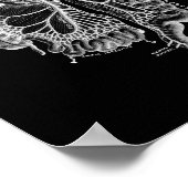 Interne Anatomie des Menschen in Schwarz und Weiß Poster (Ecke)