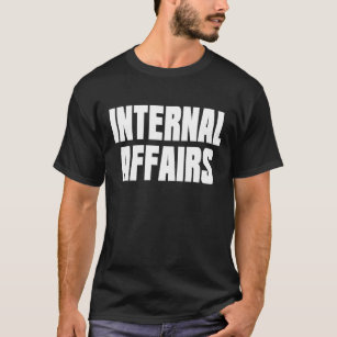 Interne Angelegenheits-schwarzer T - Shirt