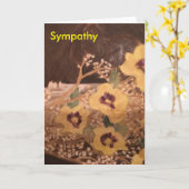 Interne Grußkarte des Beileids Karte (Gelbe Blume)