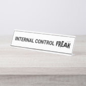Interne Kontrolle Freak Auditor Geschenk Funny Aud Schreibtischnamensplakette (Vorderseite )