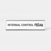 Interne Kontrolle Freak Auditor Geschenk Funny Aud Schreibtischnamensplakette (Vorderseite )