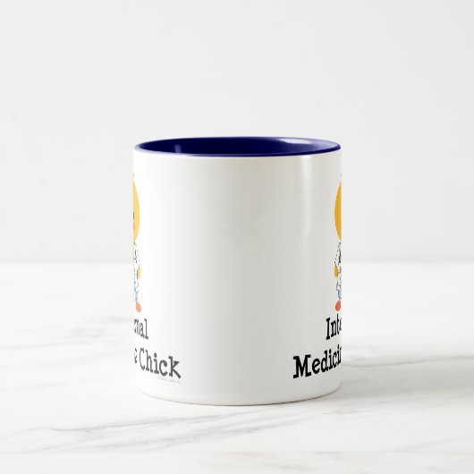 Interne Medizin-Küken-Tasse Zweifarbige Tasse (Mittel)