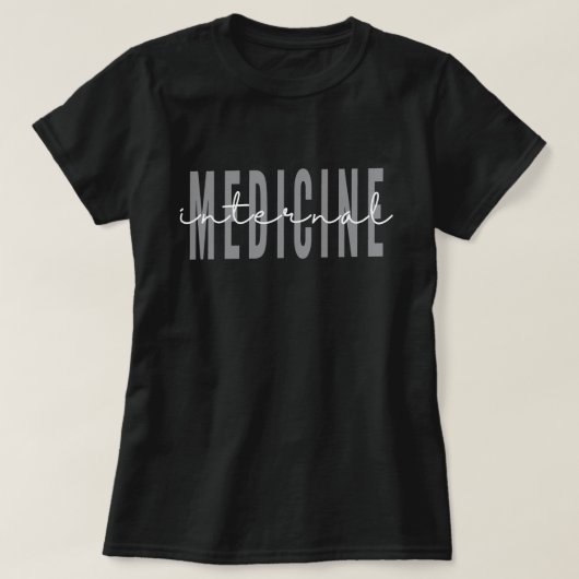 Interne Medizin Zukunft Arzt Medizin T-Shirt (Design vorne)