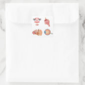 Interne Organe Quadratischer Aufkleber (Tasche)