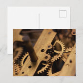 Interne Teile der antiken Uhr Postkarte (Vorne/Hinten)