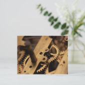 Interne Teile der antiken Uhr Postkarte (Stehend Vorderseite)