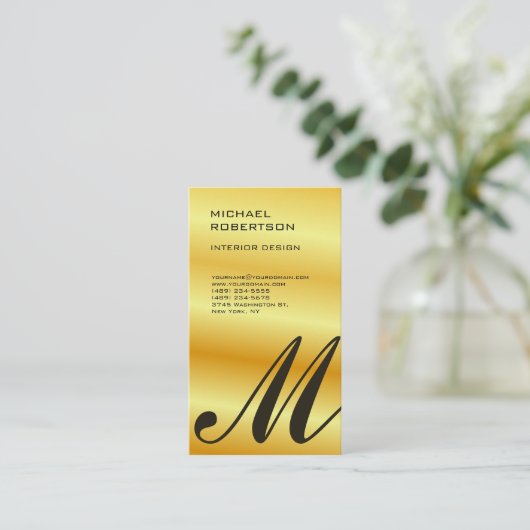 Internen Designer Schlicht Visitenkarte (Stehend Vorderseite)