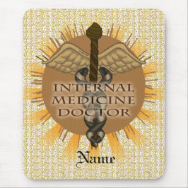 Interner Arzt Caduceus Mousepad