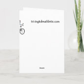 Interner Cycling-Angriff! Grußkarte Karte (Rückseite)