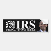 Interner Rache-Service IRS - AntiObama Autoaufkleber (Vorne)