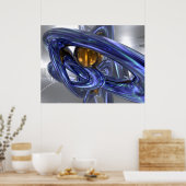 Internes Blister Abstraktes Poster (Küche)