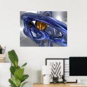 Internes Blister Abstraktes Poster (Heimbüro)