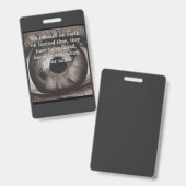 Internes Gefängnis Ausweis (Vorder- & Rückseite)