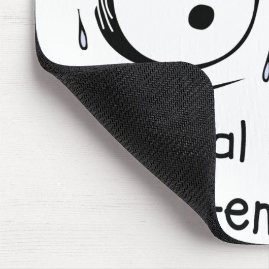 Internes Screaming erhöht Meme FaceSweat Mousepad (Ecke)