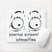 Internes Screaming erhöht Meme FaceSweat Mousepad (Mit Mouse)