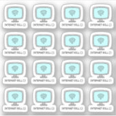 Internet Bill Due Date Erinnerung Wi-Fi Bujo Plane Aufkleber (Vorderseite)