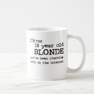 Internet Blondine Lustiger Becher Humor Kaffeetasse