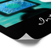 Internet Café Haiku Art Print Poster (Ecke)