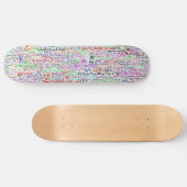 Internet Chat Lingo Art Skateboard (Horizontal)