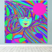 Internet-Computer Leinwanddruck (Insitu (Holzboden))