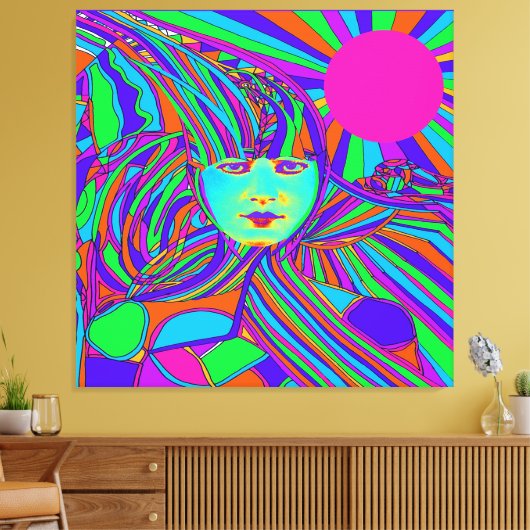 Internet-Computer Leinwanddruck (Insitu (Wohnzimmer))