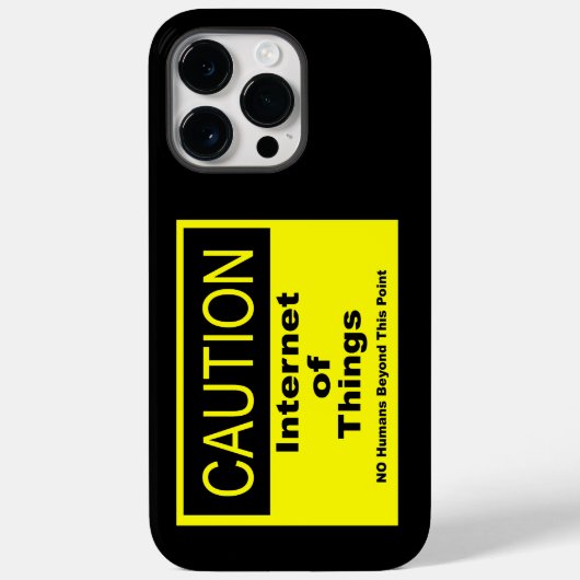 Internet der Dinge - Warnhinweis Case-Mate iPhone Hülle (Rückseite)