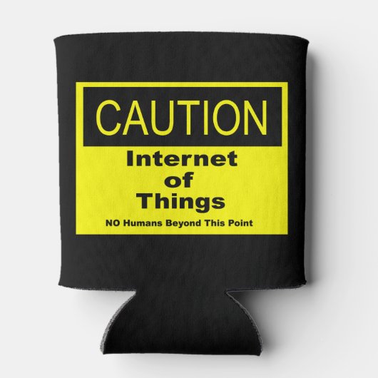 Internet der Dinge - Warnhinweis Dosenkühler (Rückseite)