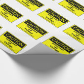 Internet der Dinge - Warnhinweis Geschenkpapier (Ecke)