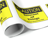 Internet der Dinge - Warnhinweis Geschenkpapier (Rolleneckpunkt)